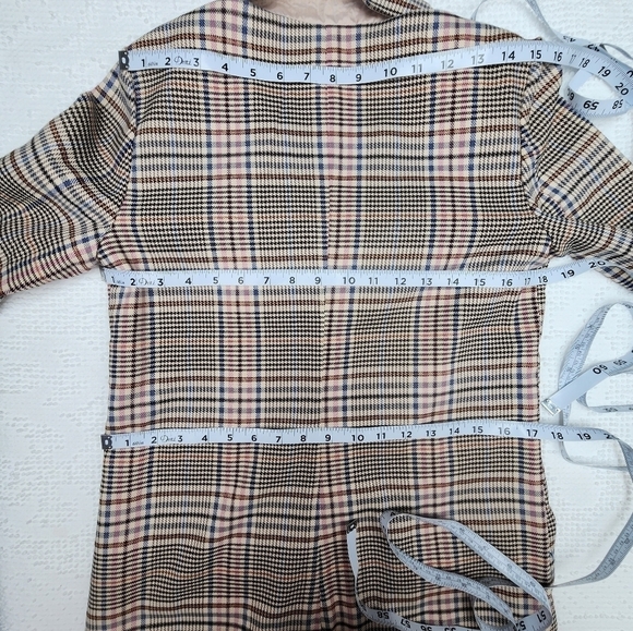 BB Dakota NWT Long Plaid Blazer Size Small - Picture 11 of 12